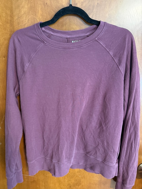 Athleta Tops - Athleta Crew Sweatshirt in Plum Wine